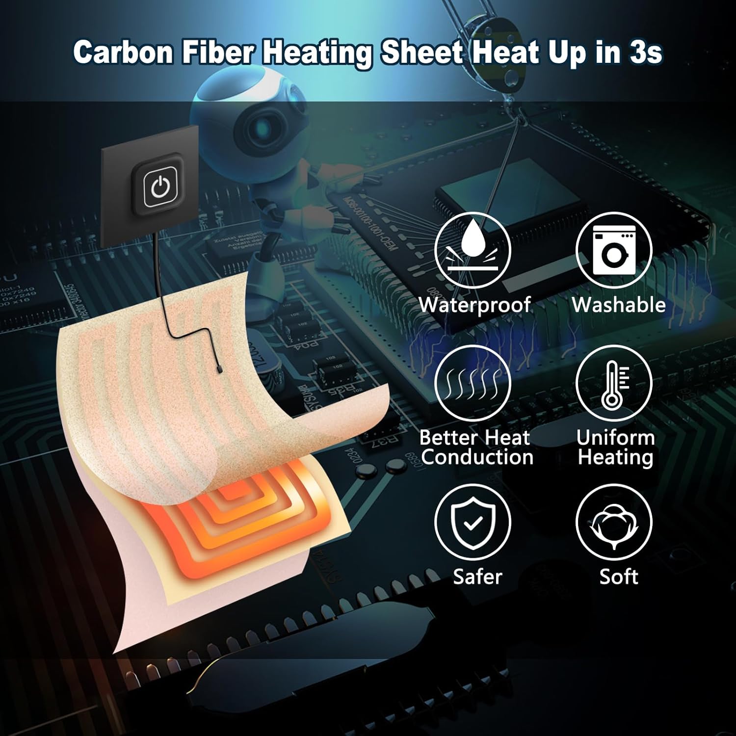 Eccentrix™️Adjustable Electric Heating Scarf (Water-Proof)