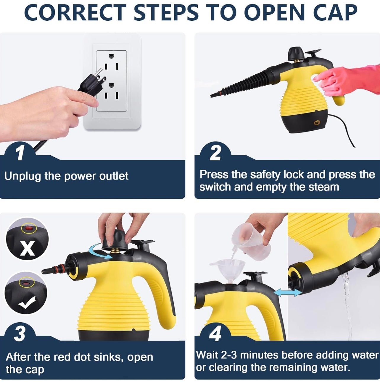 Eccentrix™️ Portable High Pressure Steam Cleaner