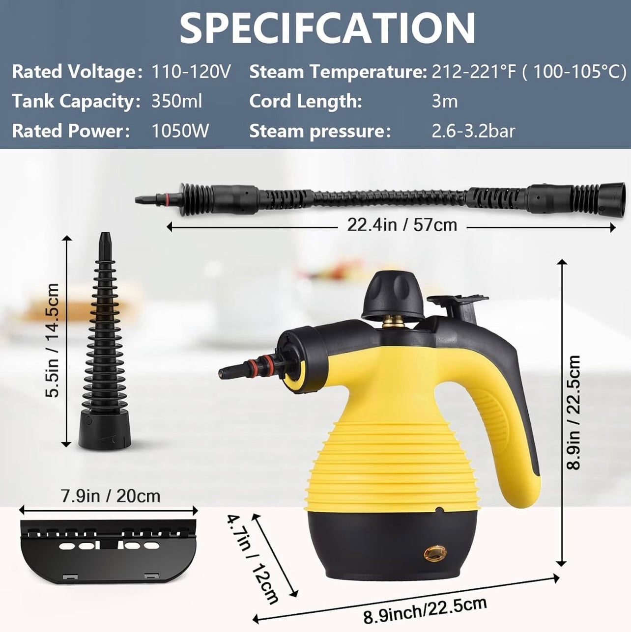 Eccentrix™️ Portable High Pressure Steam Cleaner