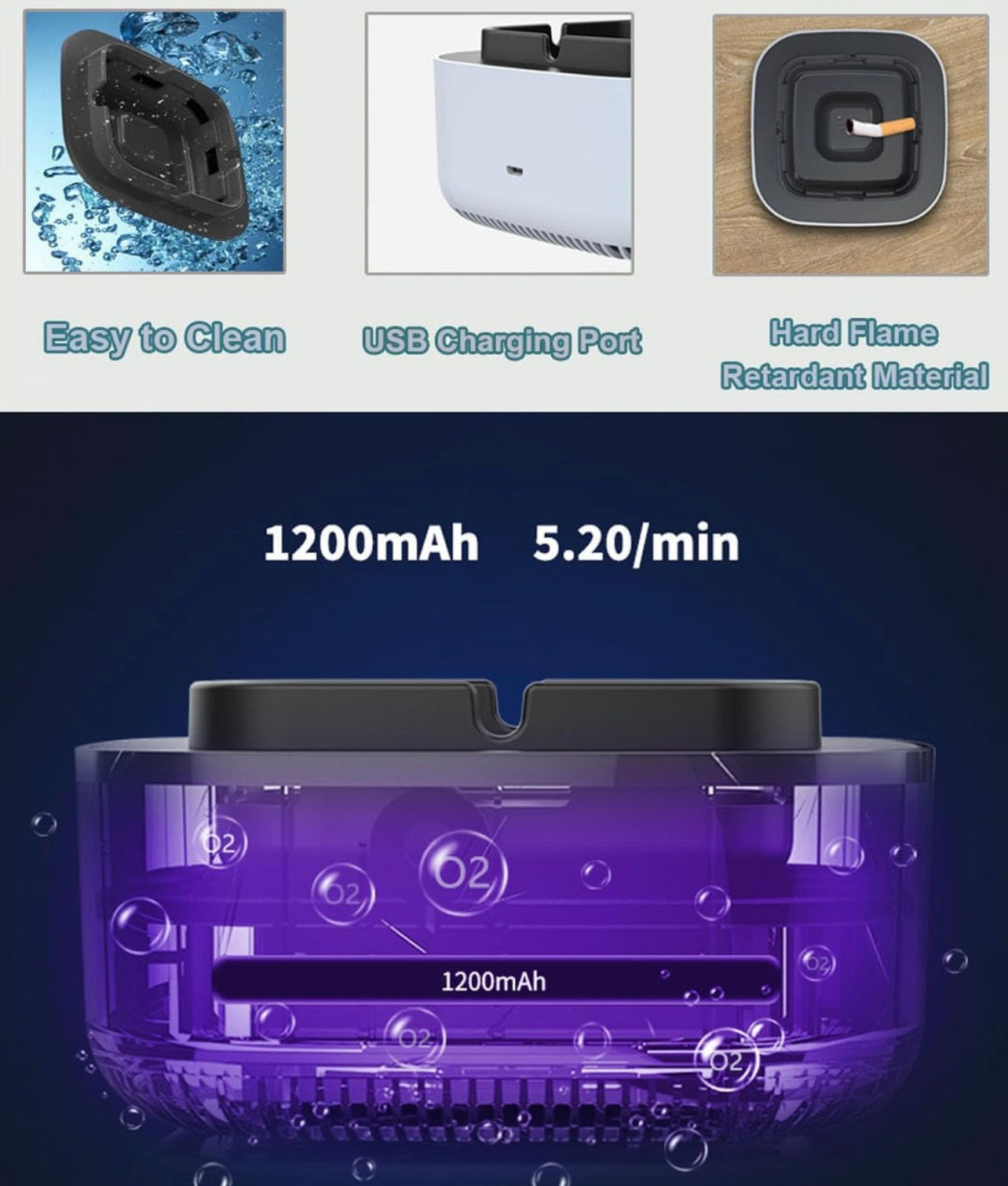 Eccentrix™️ Air Purification Ashtray