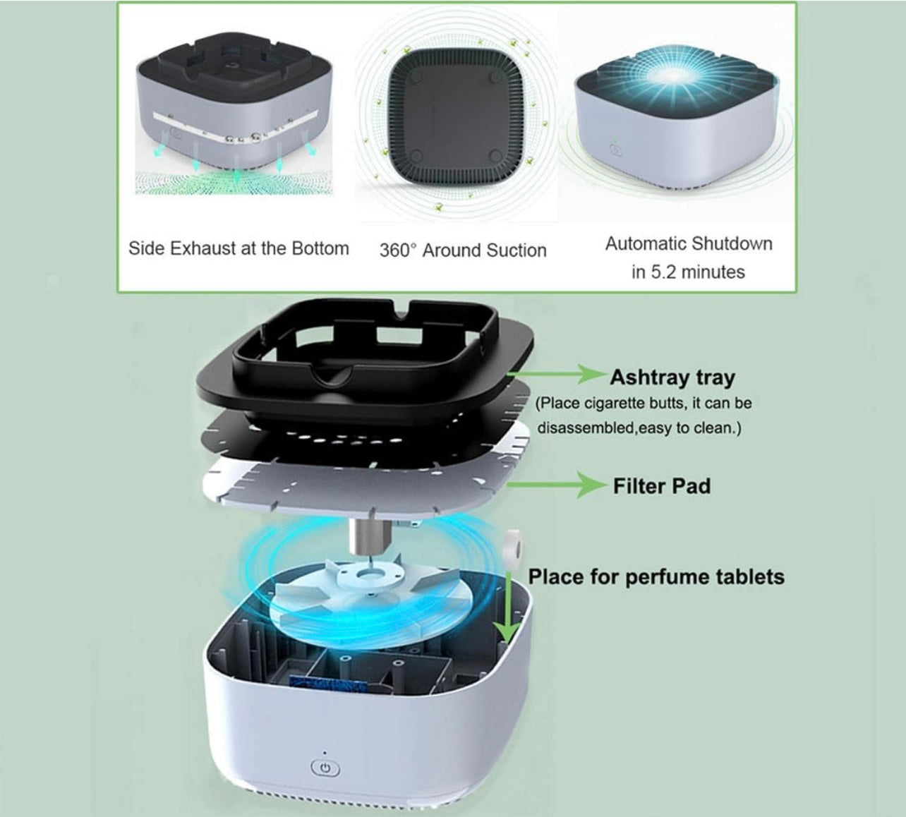 Eccentrix™️ Air Purification Ashtray