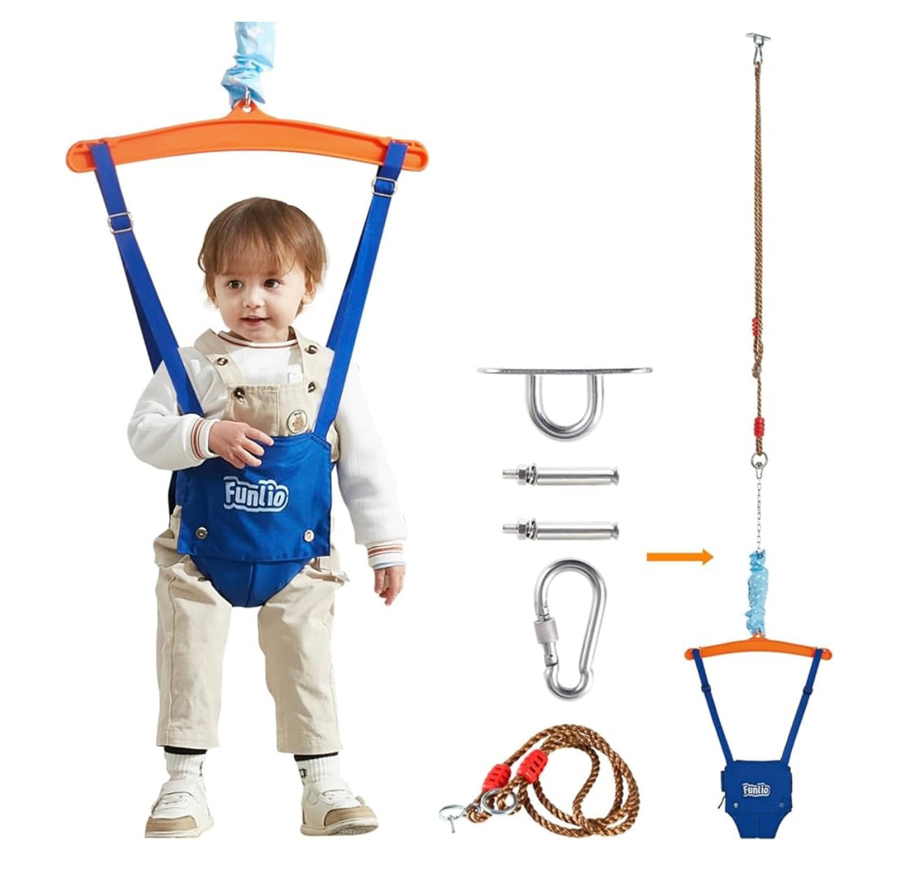 Eccentrix™️ Baby Bounce Sensory Exercise Indoor and Outdoor Swing (The Rope Is Not Included)