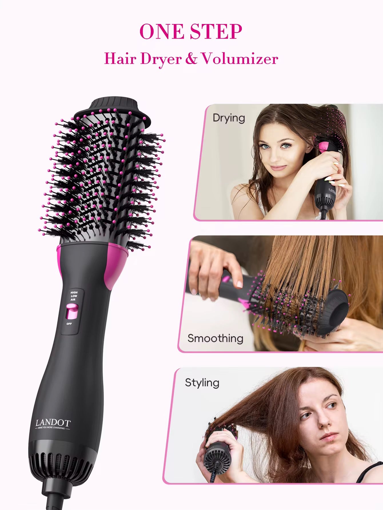 Eccentrix™ 4 in 1 1200W Hair Brush – Eccentrix.lb