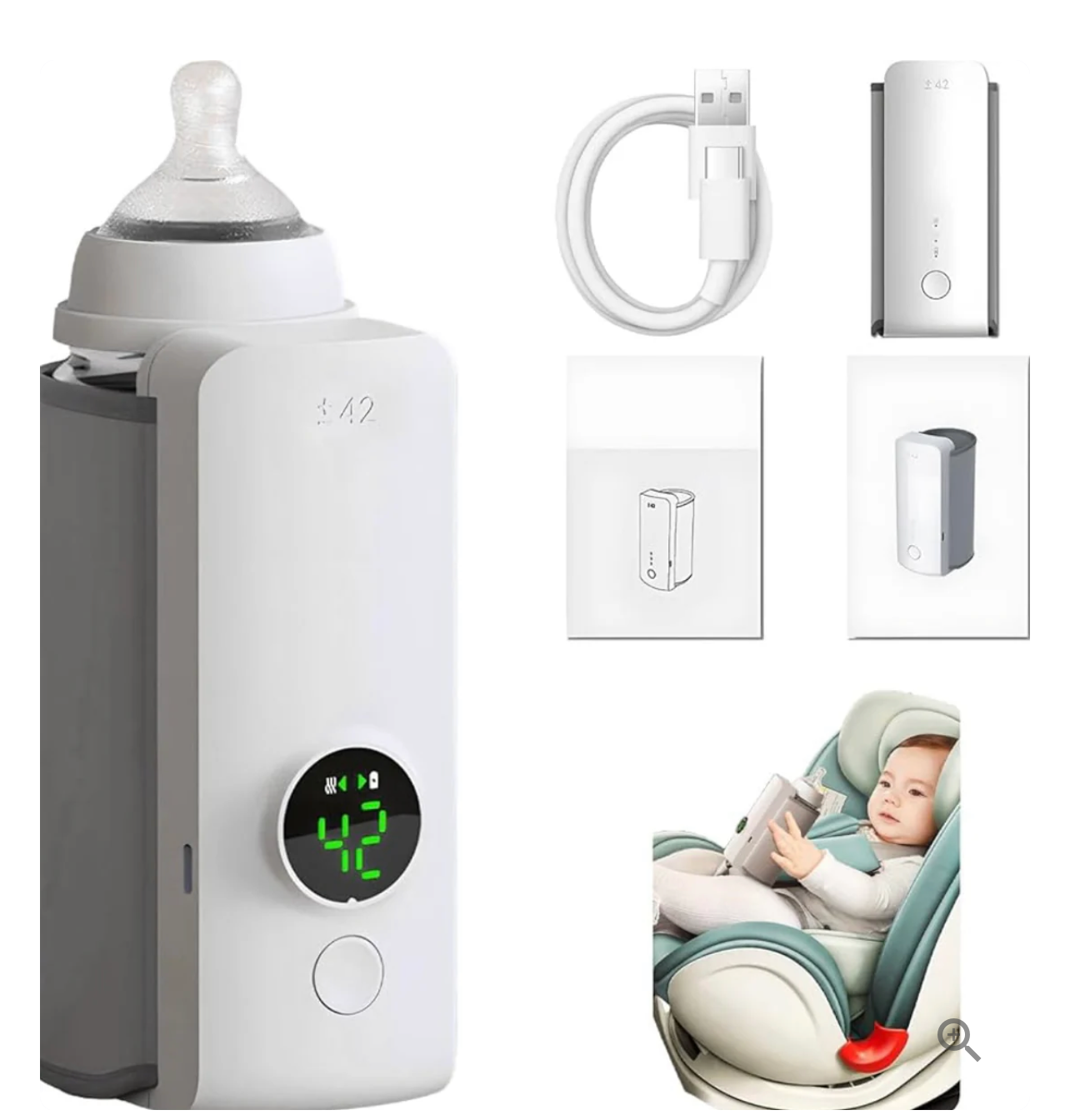 Eccentrix™️ Portable Baby Bottle Heater